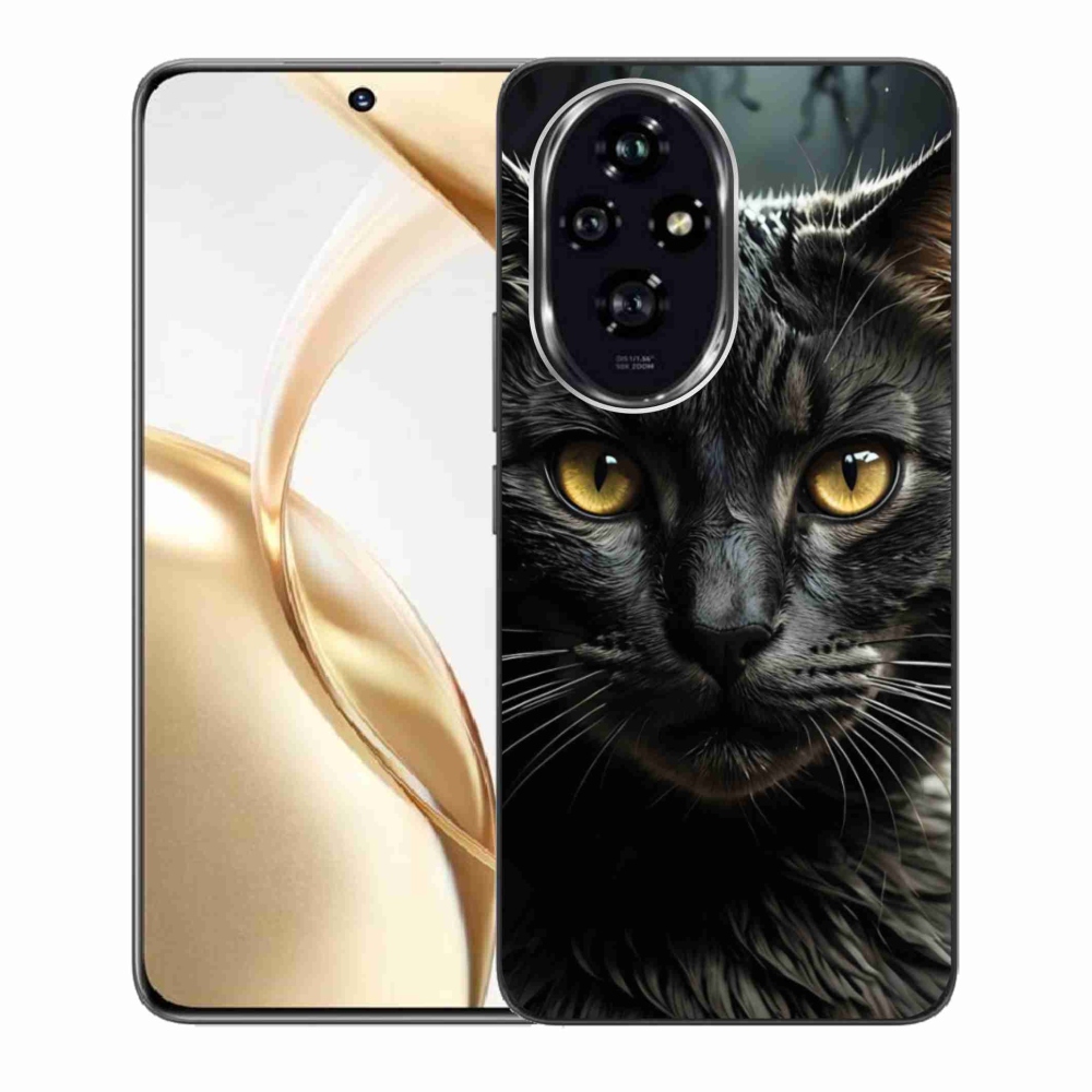 Gelový kryt mmCase na Honor 200 5G - kočičí pohled 3