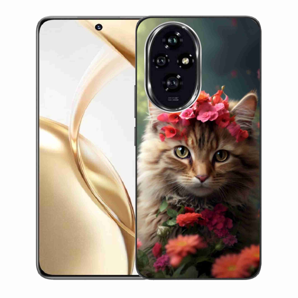 Gelový kryt mmCase na Honor 200 5G - kočíčí princezna