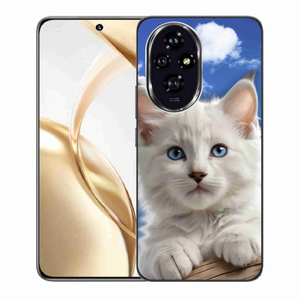 Gelový kryt mmCase na Honor 200 5G - kotě a oblaka