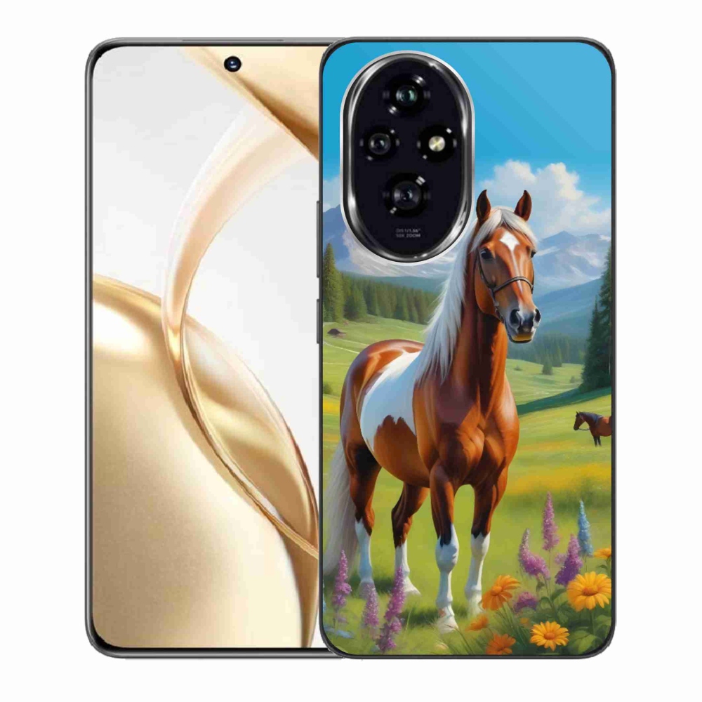 Gelový kryt mmCase na Honor 200 5G - kůň na louce