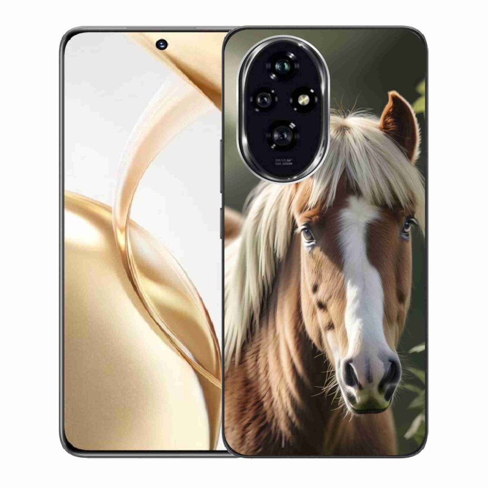 Gelový kryt mmCase na Honor 200 5G - kůň se světlou hřívou