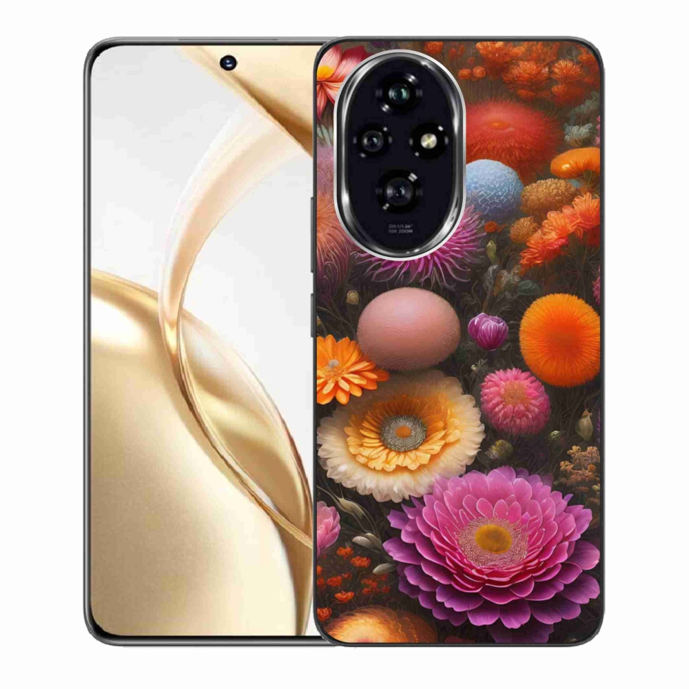 Gelový kryt mmCase na Honor 200 5G - květinová kompozice