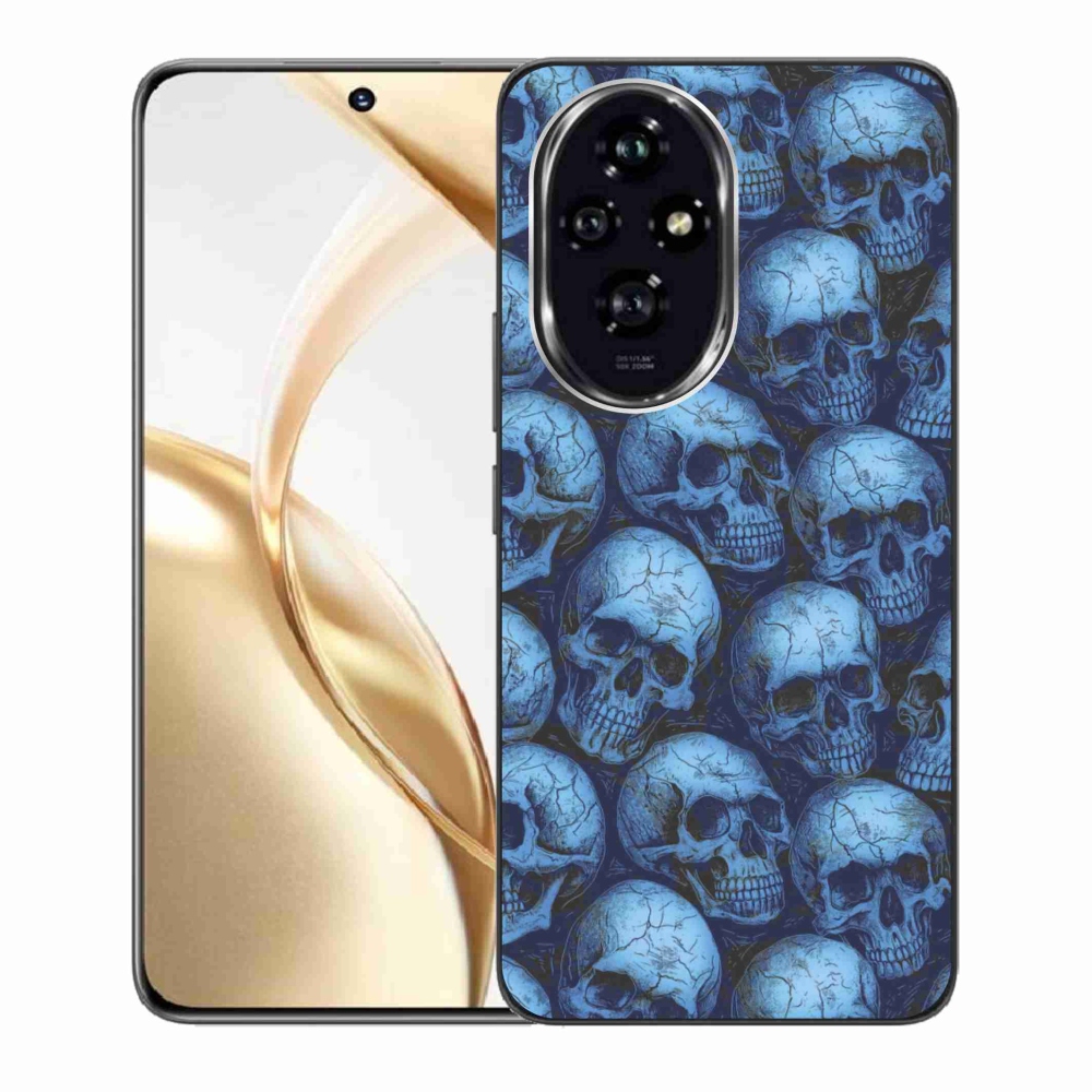Gelový kryt mmCase na Honor 200 5G - lebky