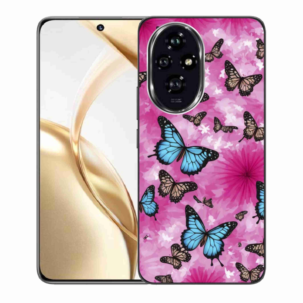 Gelový kryt mmCase na Honor 200 5G - motýlí zahrada