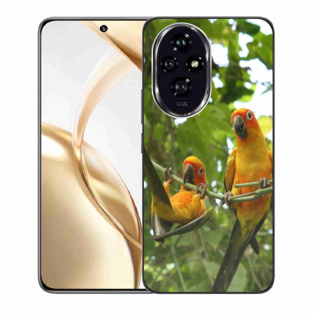 Gelový kryt mmCase na Honor 200 5G - papoušci aratingy