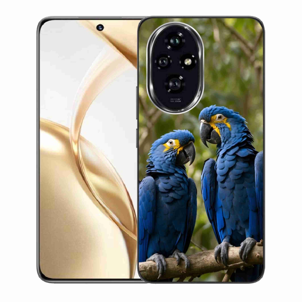 Gelový kryt mmCase na Honor 200 5G - papouščí duo
