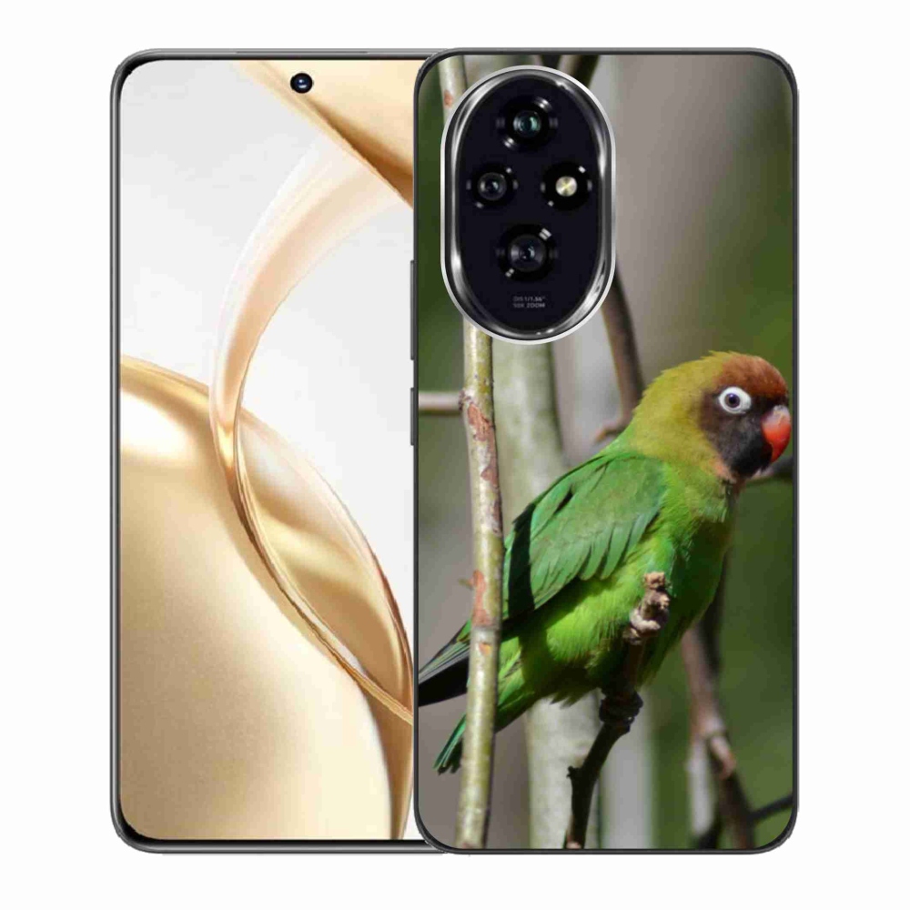 Gelový kryt mmCase na Honor 200 5G - papoušek agapornis