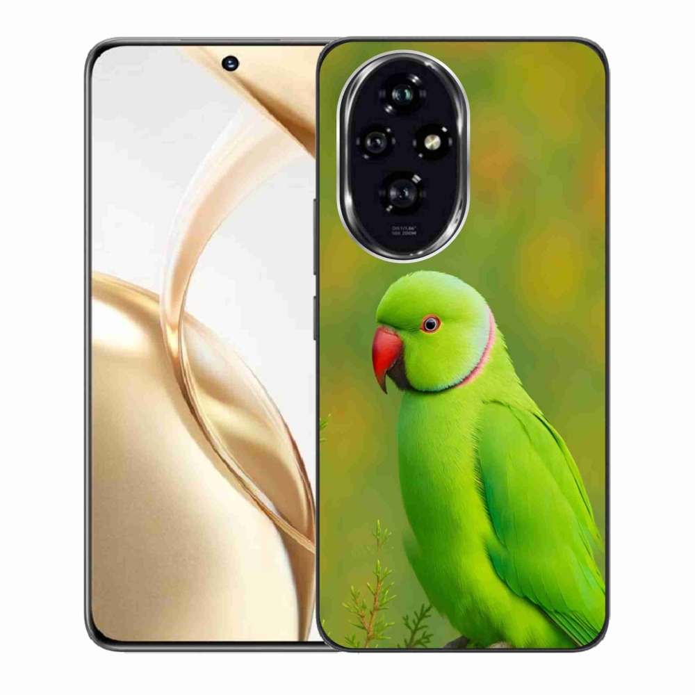 Gelový kryt mmCase na Honor 200 5G - papoušek alexandr 2