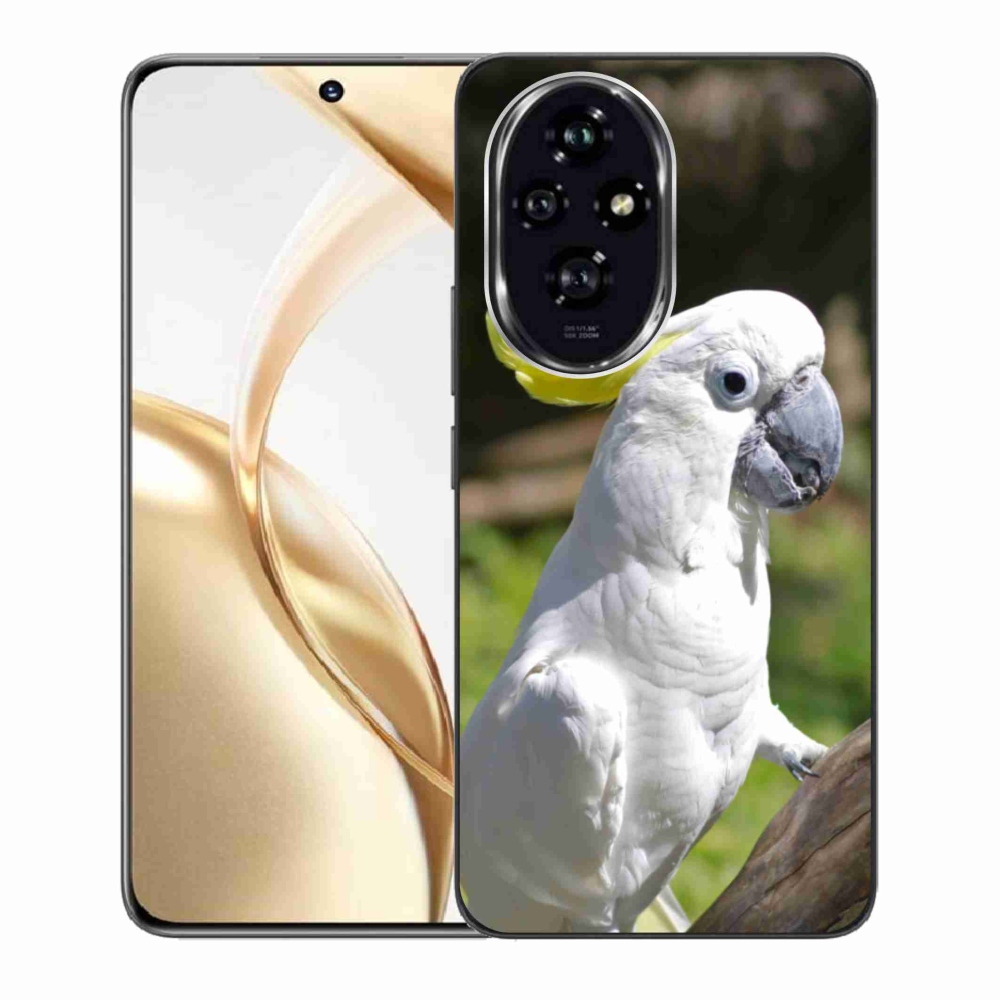 Gelový kryt mmCase na Honor 200 5G - papoušek kakadu 2
