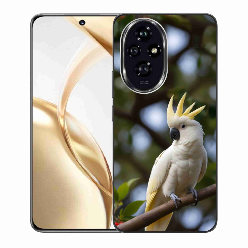 Gelový kryt mmCase na Honor 200 5G - papoušek kakadu 3
