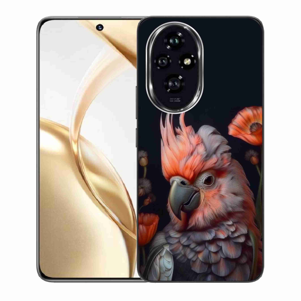 Gelový kryt mmCase na Honor 200 5G - papoušek kakadu v barvách