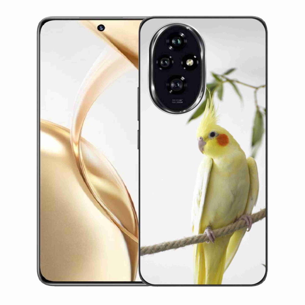 Gelový kryt mmCase na Honor 200 5G - papoušek korela chocholatá