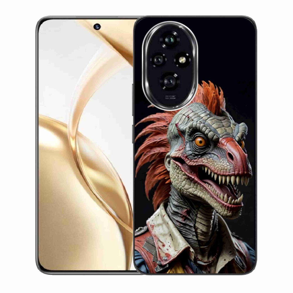 Gelový kryt mmCase na Honor 200 5G - punk dinosaurus