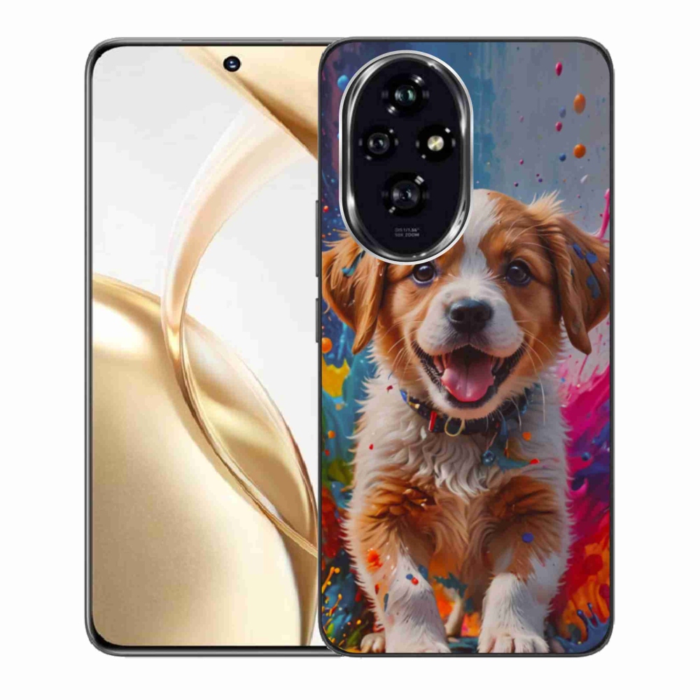 Gelový kryt mmCase na Honor 200 5G - roztomilé štěně 3