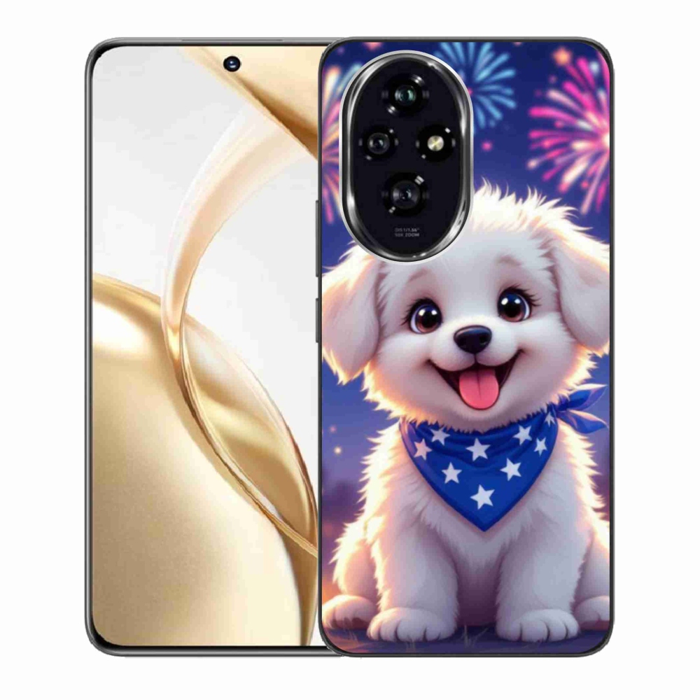 Gelový kryt mmCase na Honor 200 5G - slavnostní štěně