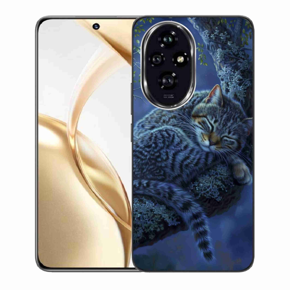 Gelový kryt mmCase na Honor 200 5G - spící kočka