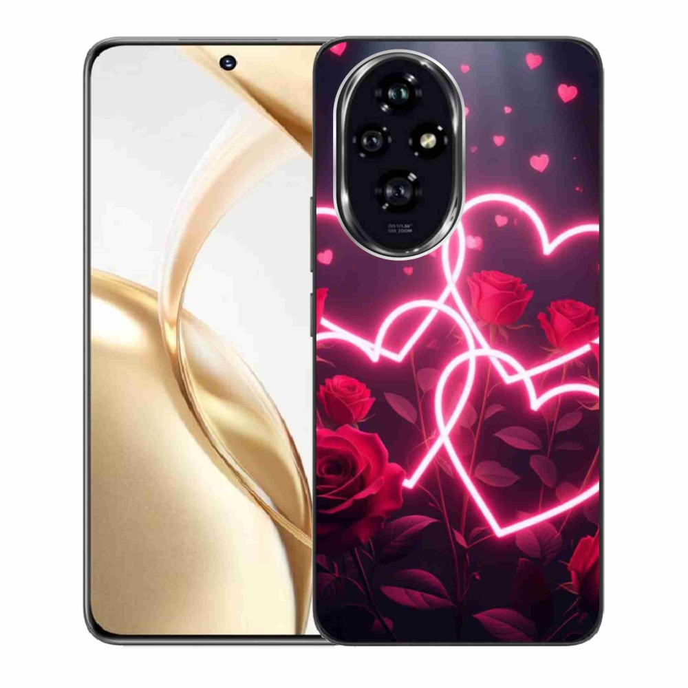 Gelový kryt mmCase na Honor 200 5G - srdce lásky