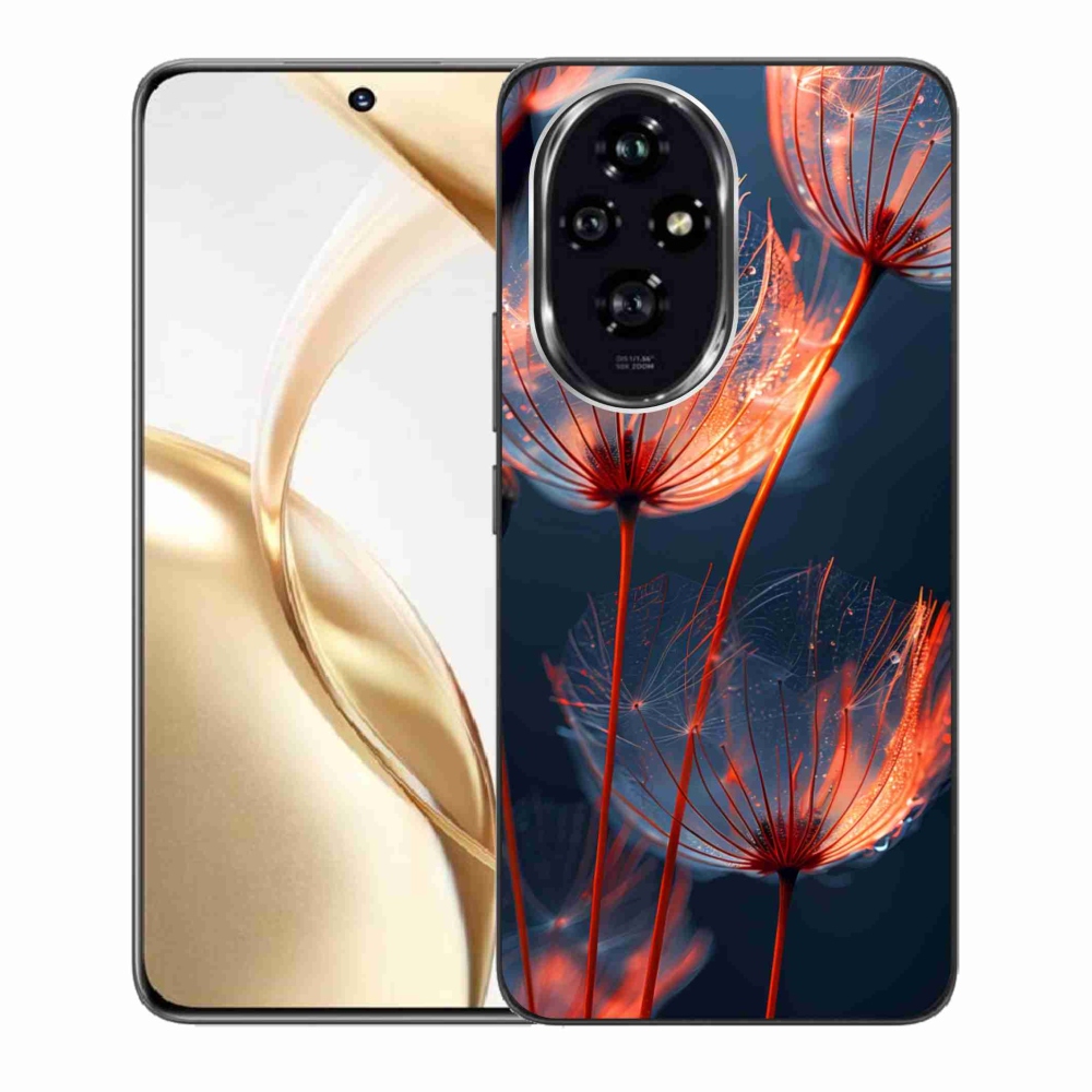 Gelový kryt mmCase na Honor 200 5G - světélkující chmýří