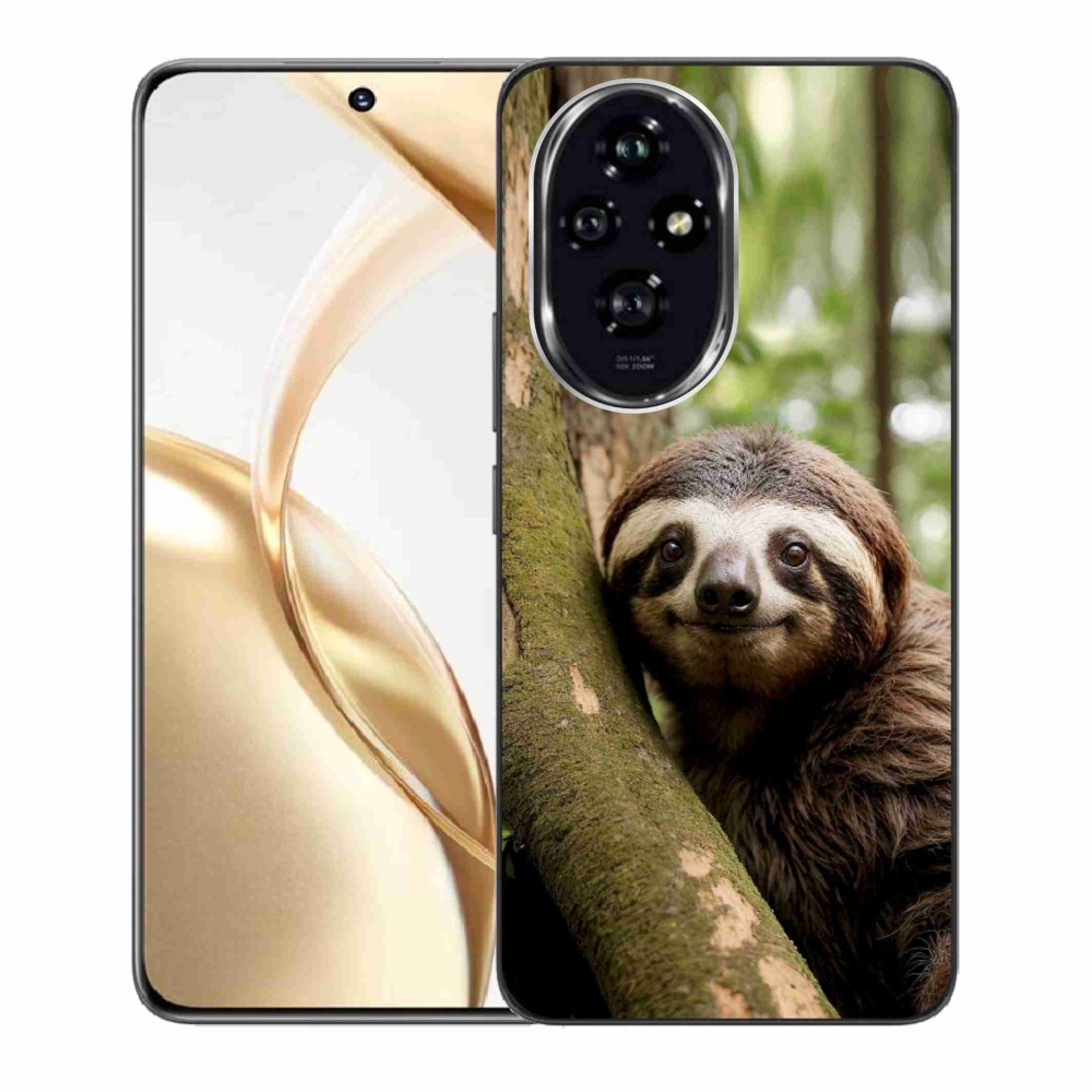 Gelový kryt mmCase na Honor 200 5G - usměvavý lenochod
