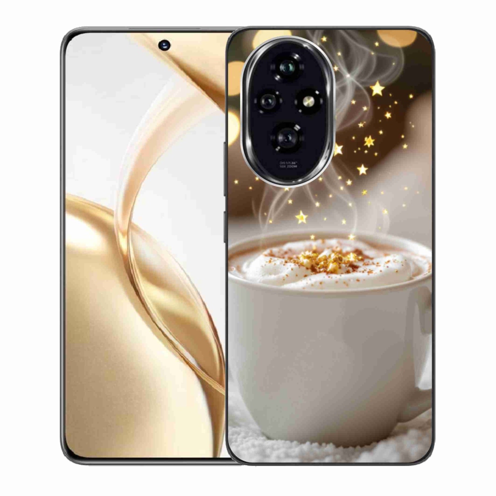 Gelový kryt mmCase na Honor 200 5G - vánoční horký nápoj