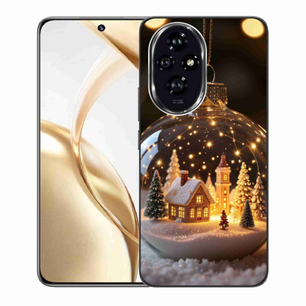 Gelový kryt mmCase na Honor 200 5G - vánoční koule 3