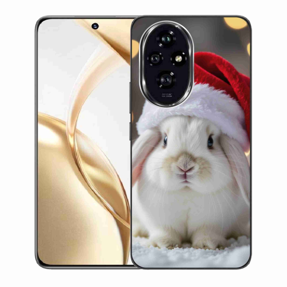 Gelový kryt mmCase na Honor 200 5G - vánoční králík