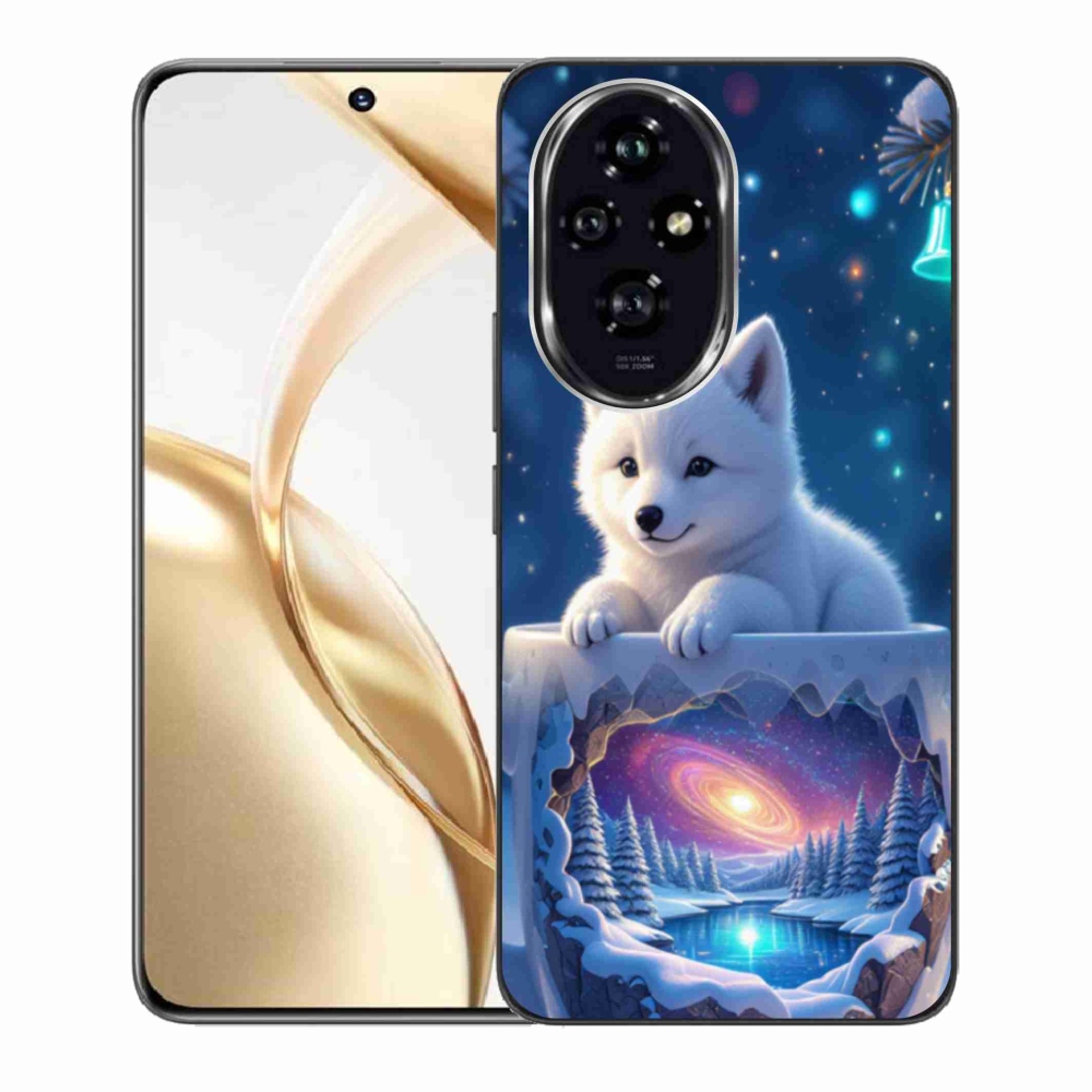 Gelový kryt mmCase na Honor 200 5G - vánoční štěně