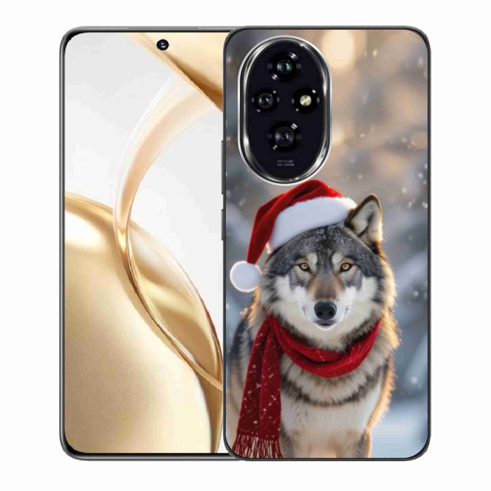 Gelový kryt mmCase na Honor 200 5G - vánoční vlk