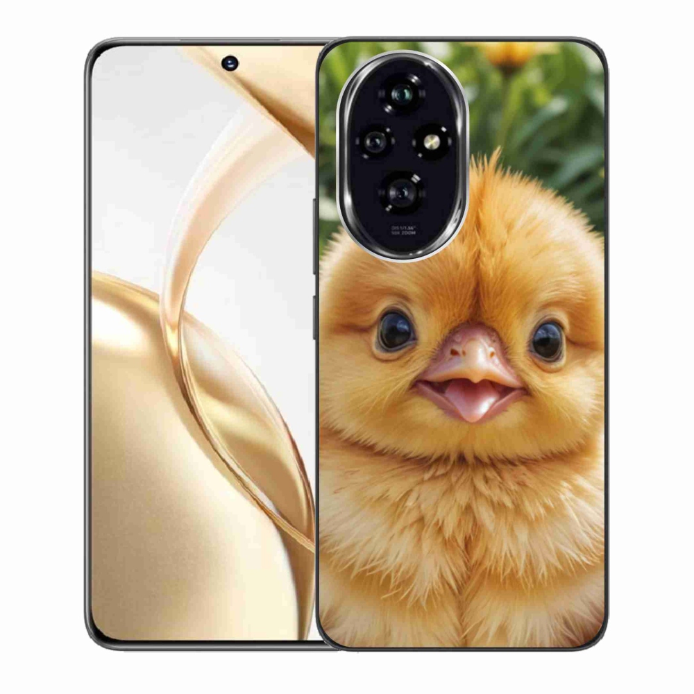 Gelový kryt mmCase na Honor 200 5G - veselé kuřátko