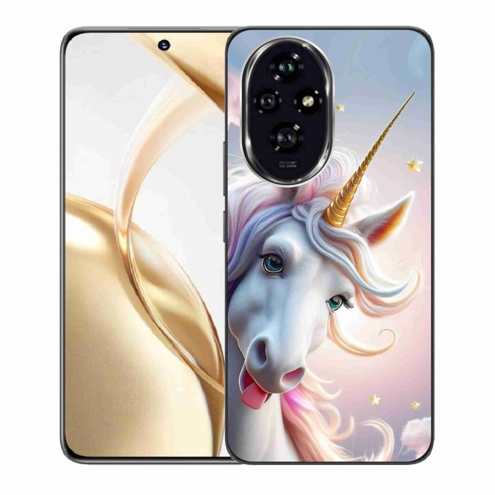 Gelový kryt mmCase na Honor 200 5G - veselý jednorožec