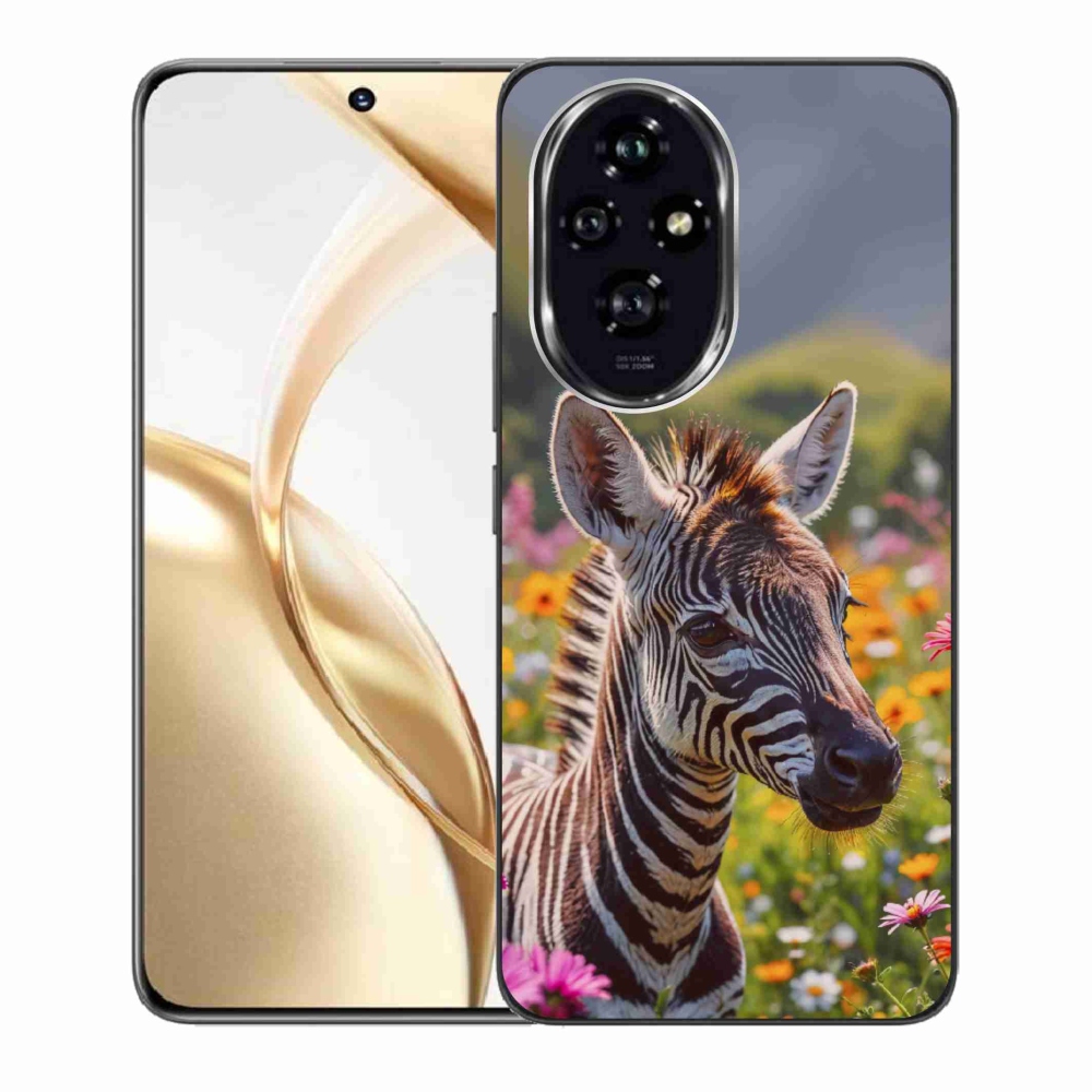 Gelový kryt mmCase na Honor 200 5G - zebra na louce