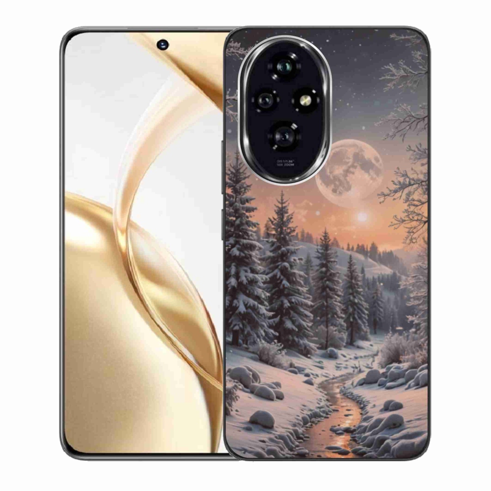 Gelový kryt mmCase na Honor 200 5G - zimní krajina 2