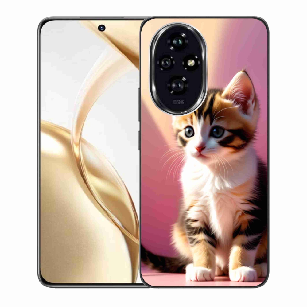 Gelový kryt mmCase na Honor 200 5G - zvědavé kotě 2