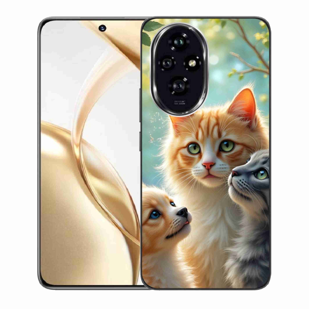 Gelový kryt mmCase na Honor 200 5G - zvířecí přátelství 2