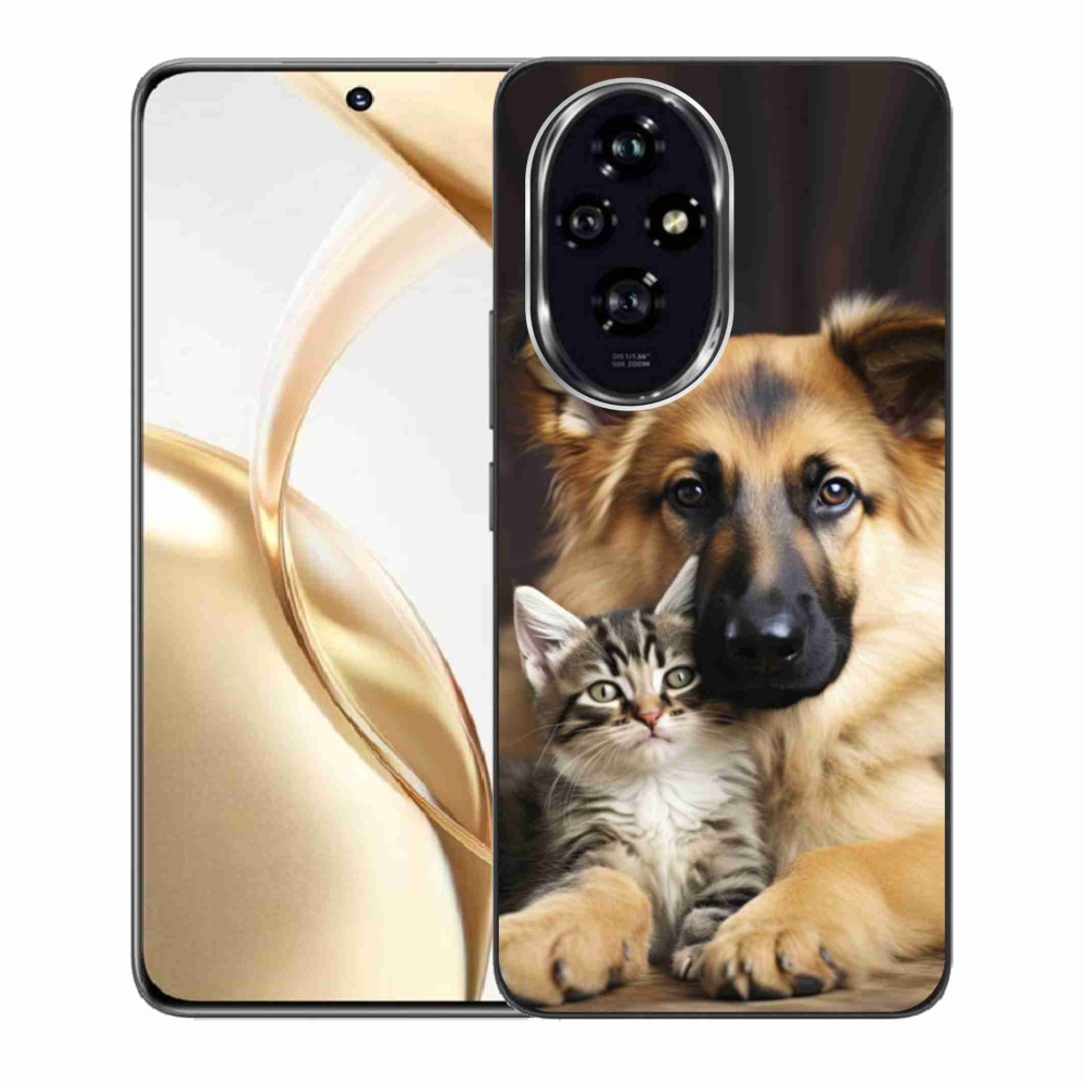 Gelový kryt mmCase na Honor 200 5G - zvířecí přátelství