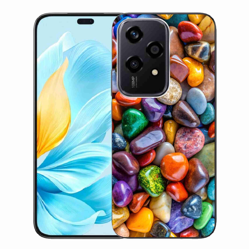 Gelový kryt mmCase na Honor 200 Lite 5G - barevné kamínky