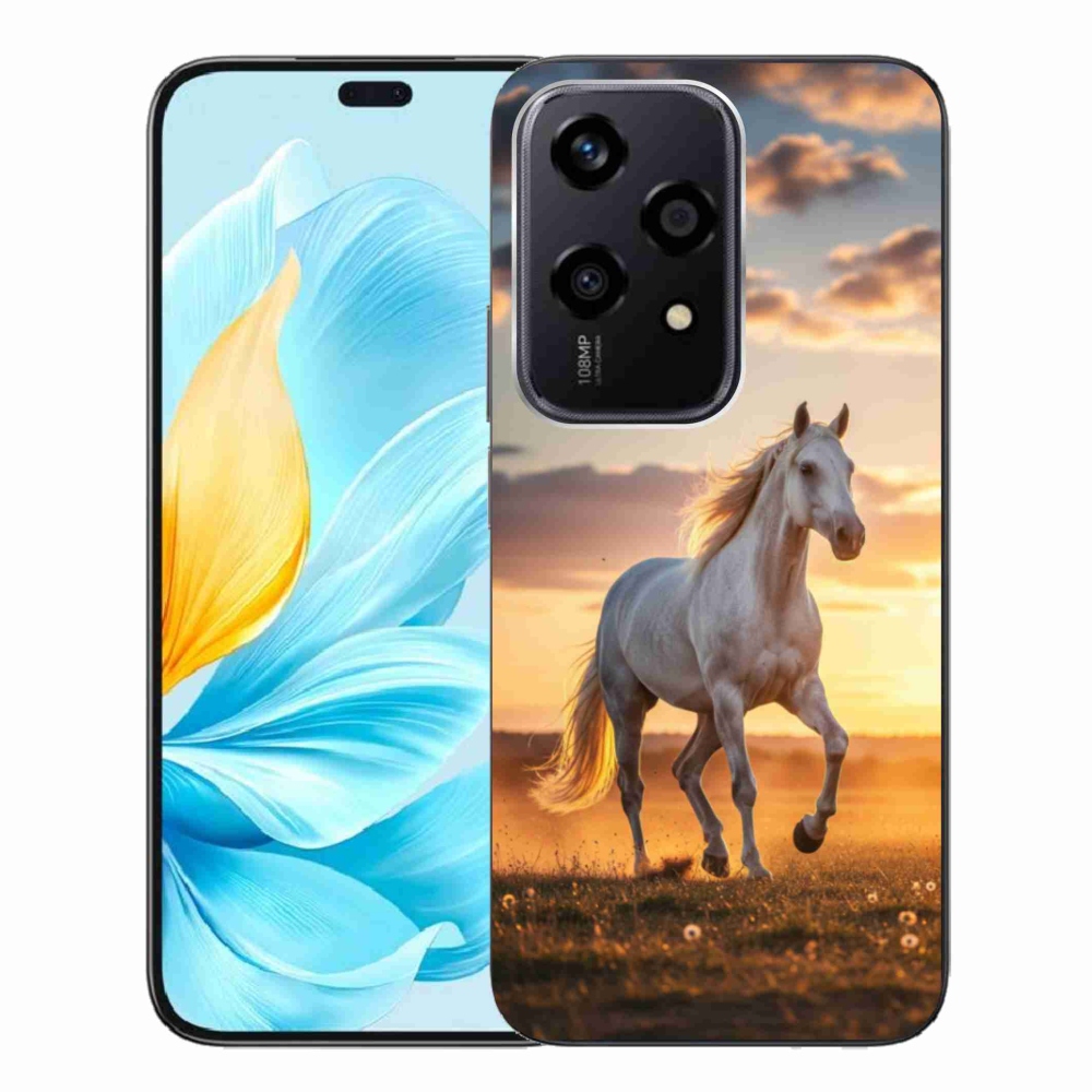 Gelový kryt mmCase na Honor 200 Lite 5G - běžící bílý kůň 2