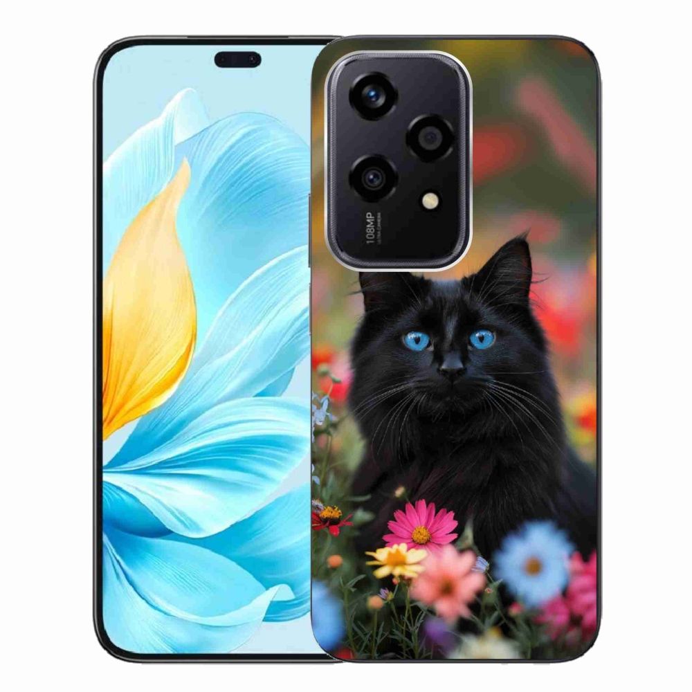 Gelový kryt mmCase na Honor 200 Lite 5G - černé kotě 4