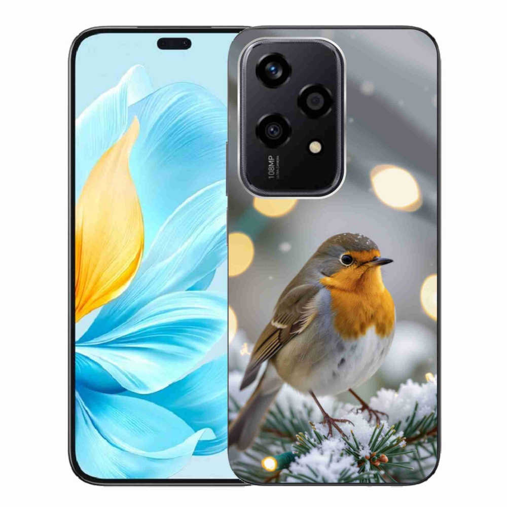 Gelový kryt mmCase na Honor 200 Lite 5G - červenka v zimě
