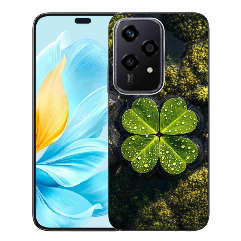 Gelový kryt mmCase na Honor 200 Lite 5G - čtyřlístek