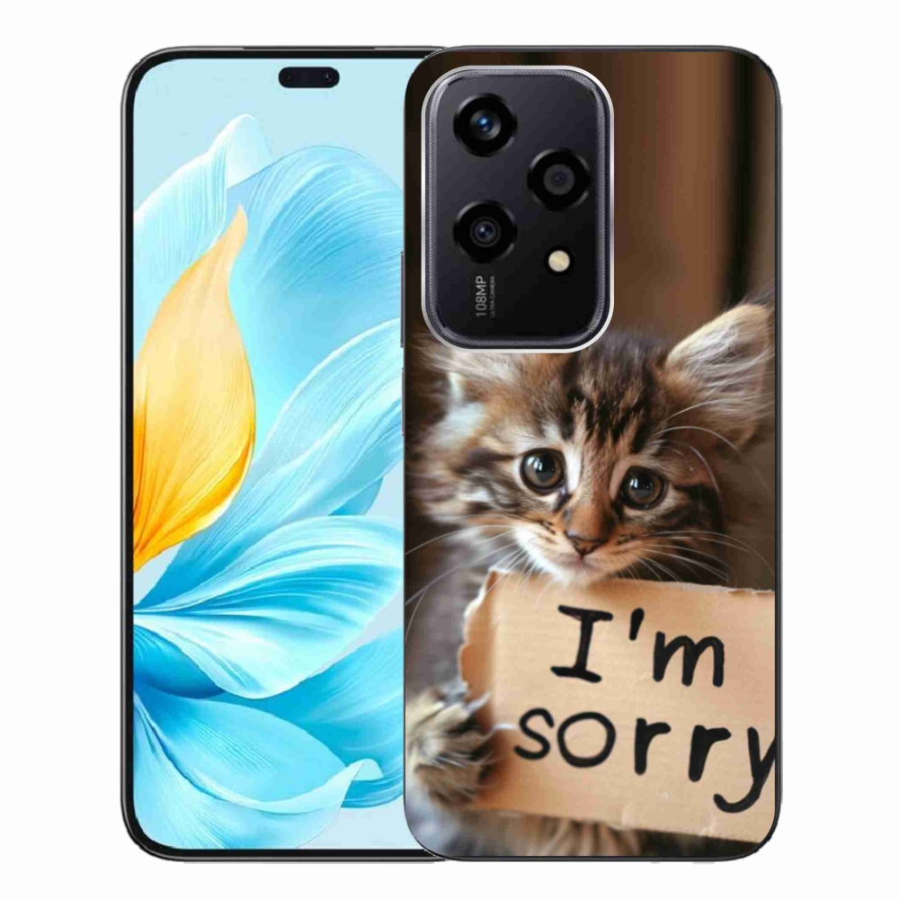 Gelový kryt mmCase na Honor 200 Lite 5G - kočíčí omluva