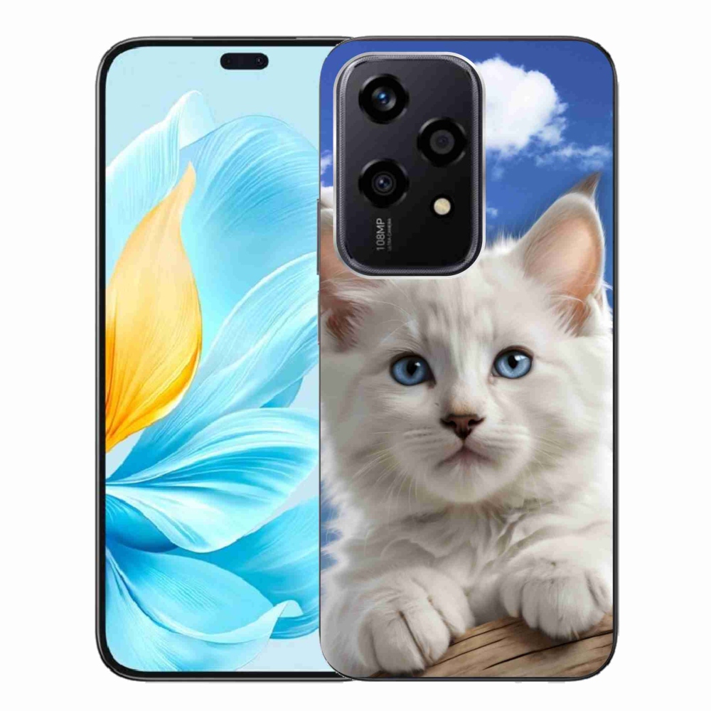 Gelový kryt mmCase na Honor 200 Lite 5G - kotě a oblaka