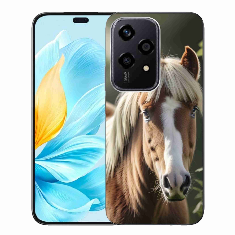 Gelový kryt mmCase na Honor 200 Lite 5G - kůň se světlou hřívou