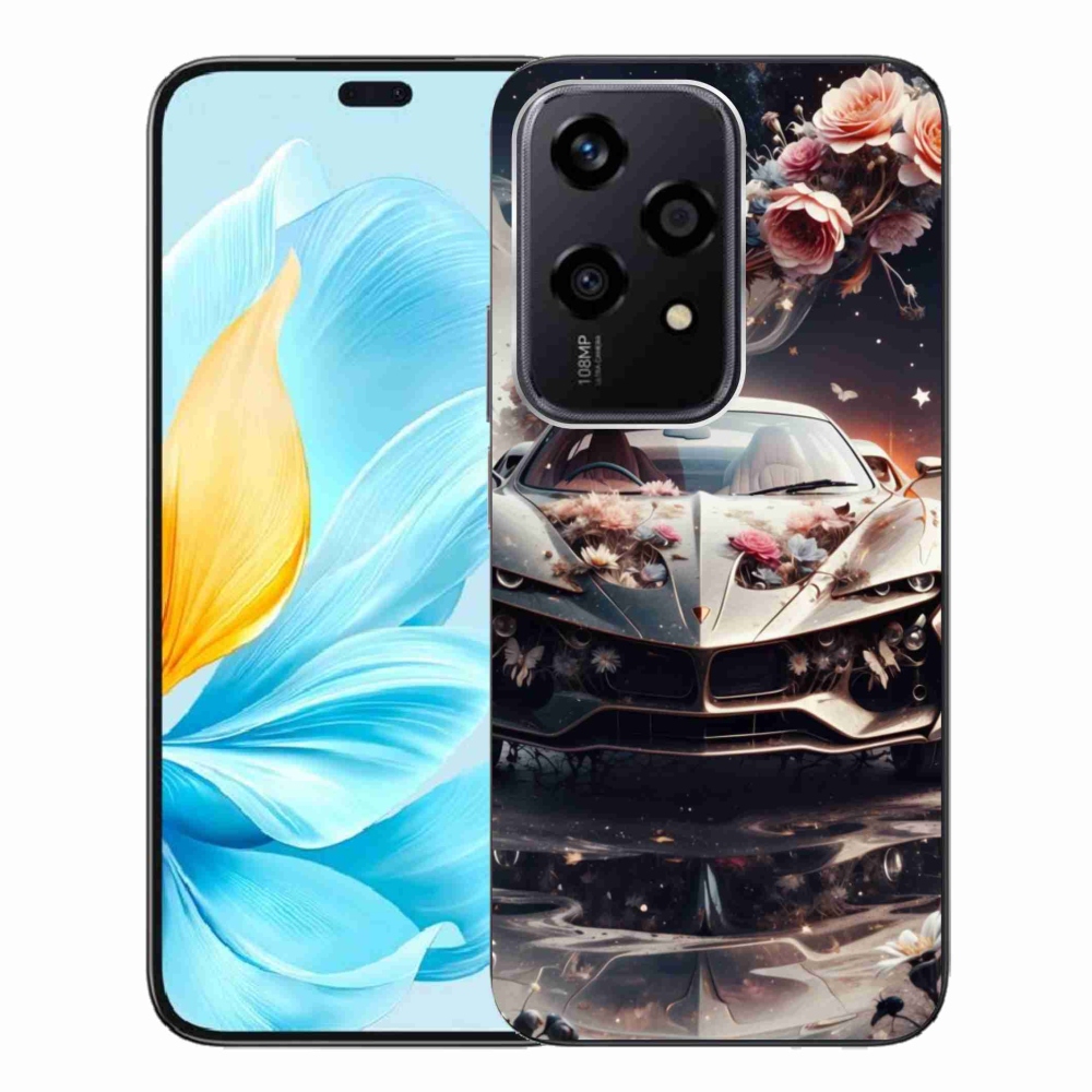 Gelový kryt mmCase na Honor 200 Lite 5G - květinový sportovní vůz