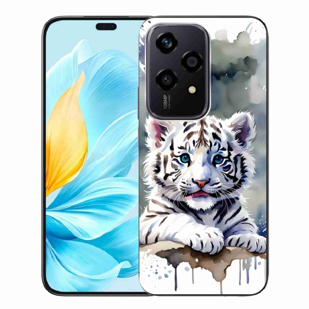 Gelový kryt mmCase na Honor 200 Lite 5G - mládě bílého tygra