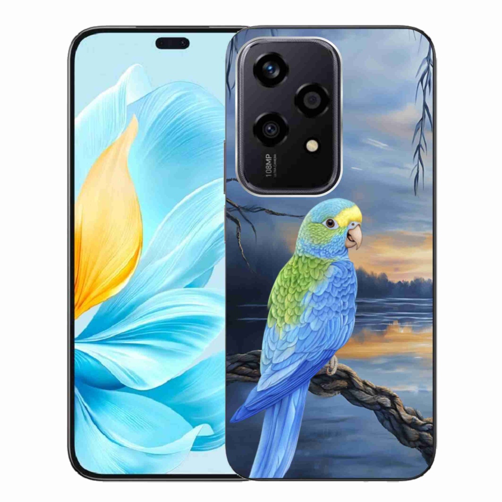 Gelový kryt mmCase na Honor 200 Lite 5G - modrý papoušek