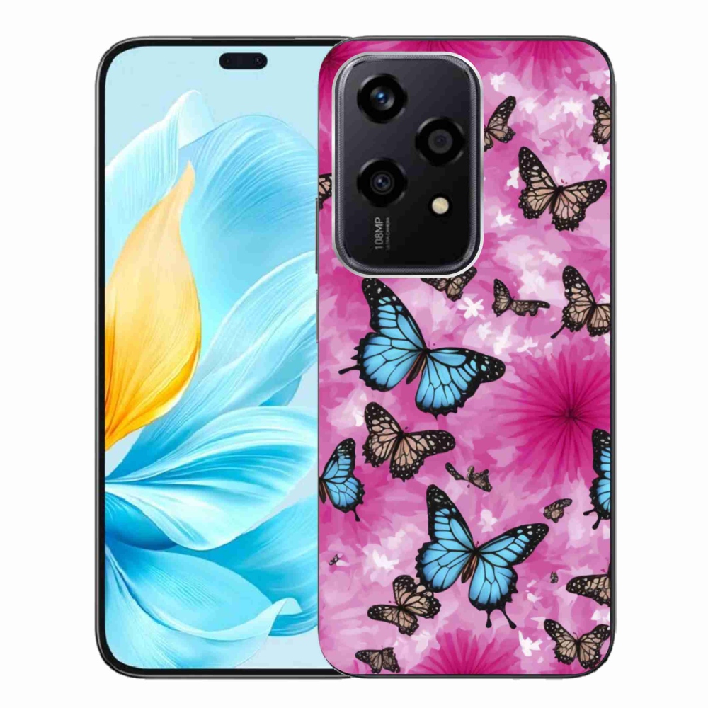 Gelový kryt mmCase na Honor 200 Lite 5G - motýlí zahrada