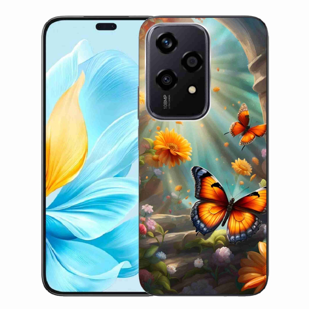 Gelový kryt mmCase na Honor 200 Lite 5G - motýlí zahrada 2