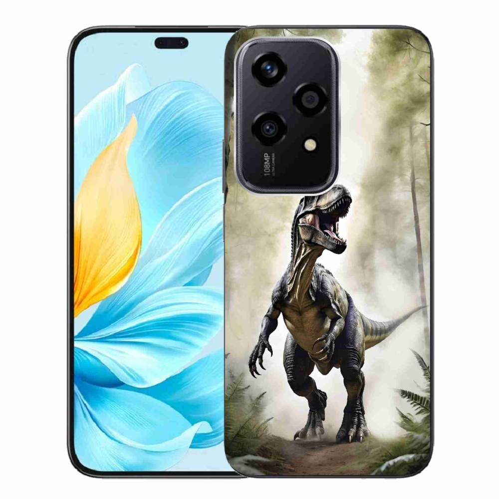 Gelový kryt mmCase na Honor 200 Lite 5G - naštvaný T-Rex