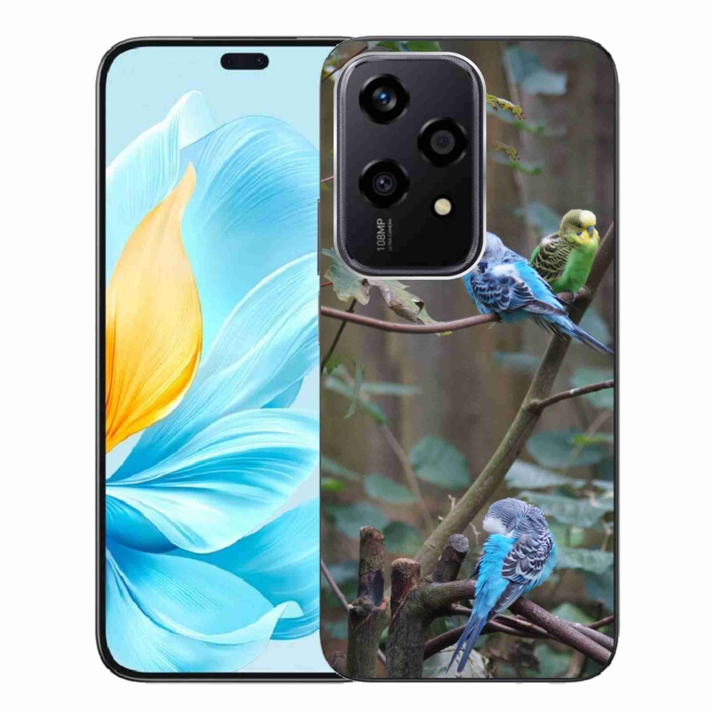 Gelový kryt mmCase na Honor 200 Lite 5G - papoušci na větvi
